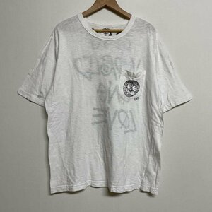 ステューシー ショーンフォトロゴ バックプリント 半袖 ポケットTシャツ 90年代 90S Tシャツ Tシャツ L 白 / ホワイト ロゴ、文字