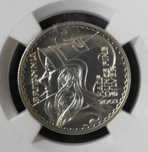 【準最高鑑定】2003 ブリタニア 銀貨 NGC PF69UC イギリス 1ポンド アンティーク モダンコイン 女神 エリザベス シルバー 古銭 英国