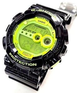 カシオ G-SHOCK 時計 ウォッチ GD-100SC ブラック×ライムグリーン【送料無料】