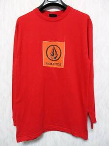 ボルコム VOLCOM 長袖 カットソー Tシャツ 赤 M yg1381