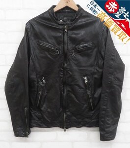 3J4820/メンズビギ ラムレザーシングルライダース MEN