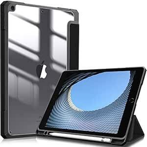 Fintie iPad 10.2 ケース iPad 第9 / 8 / 7世代 ケース 2021 2020 2019 透明バックカバ