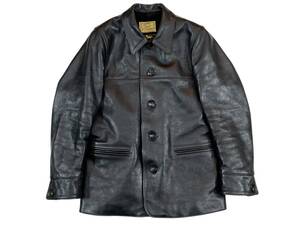 極美品 34 THE REAL McCOY’S JOE McCOY LEATHER CAR COAT リアルマッコイズ ジョーマッコイ レザーカーコート ホースハイド 馬革