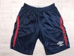 アンブロ UMBRO サッカー ストリート スポーツ メッシュ切替 サイドライン ハーフ イージー ショート パンツ ボトムス キッズ O 紺