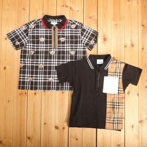 美品◆BURBERRY LONDON ENGLAND ◆バーバリーロンドン イングランド◆キッズ　ポロシャツ　おまとめ２点セット　[6Y/116cm] br07017979