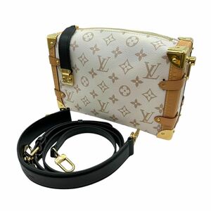 【1円スタート】極美品 ルイ・ヴィトン LOUIS VUITTON サイドトランク MM ベージュ ハンドバッグ　M46907 バッグ モノグラム LOUIS