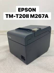 ◆ EPSON TM-T20Ⅱ サーマル レシートプリンタ M267A ブラック エプソン レジスタ 店舗用品 動作確認済み ★