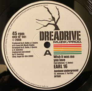 西10 Earl Sixteen / Kenny Knots Wish It Was Me You Love DRD10001 Dreadrive Muzik/Prod. /00200