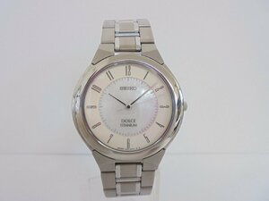 【86】1円～SEIKO セイコードルチェ チタニウム 8J41-6180 メンズ腕時計 リューズ欠け有り 不動品 ジャンク扱い