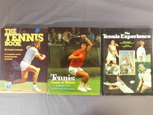 0A3A1　［洋書］THE TENNIS BOOK/Tennis:Game of Motion/The Tennis Experience　3冊セット　1980年 1973年 1979年