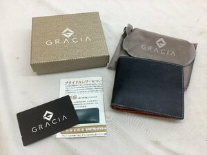 GRACIA/グラシア 二つ折り財布/ブライドルレザー 未使用品 ACB