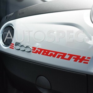 ABARTH　ダッシュボード デカール　右ハンドル　500 595 695　ステッカー　レッド　赤　アバルト　パーツ　RH　AUTOSPEC　全国一律送料