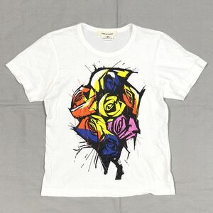  COMME des GARCONS コムデギャルソン 15SS 薔薇と血 ローズ グラフィック プリント Tシャツ / XS / CDG 半袖 カットソー tricot トリコ