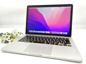 【良品 13.3インチ】Apple MacBook Pro(Retina,13-inch, Early 2015) A1502 Core i7(5557U)/3.1GHz RAM:16GB/SSD:512GB Monterey 動作品