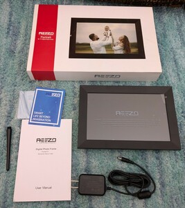 ◎0608u0626　AEEZO 無線LAN デジタル画像 フレーム 9インチ IPSタッチ 画面HDディスプレイ Portrait 01