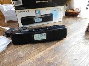 Victor JVC Portable Audio System RA-P30-B FM iPod AUX 322xh72x85mm