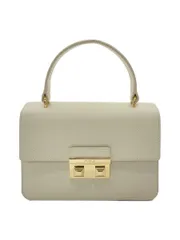 FURLA VENERE トップハンドルバック ホワイト 無地