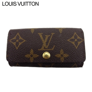 ルイ ヴィトン キーケース 4連キーケース レディース メンズ ミュルティクレ4 M62631 モノグラム LOUIS VUITTON 中古