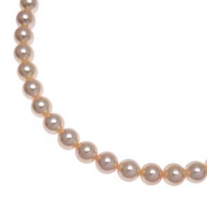 ［銀座店］MIKIMOTO ミキモト K14YG 109.5cm 7.4～8.3mm パール ロング ネックレス K14イエローゴールド レディース DH85159