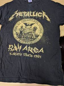 【服飾】 ビンテージ 古着 バンド Tシャツ レア Metallica メタリカ Bay Area Thrash Since 1981 ブラック M