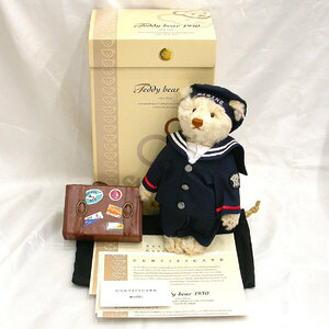 S3772 ☆ Steiff シュタイフ Sailor Man セーラーマン テディベア MARINE 海兵 ベア 約24cm 676499 限定 1500体 正規品 本物