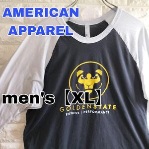 C341【AMERICAN APPAREL】長袖Tシャツ【メンズXL】