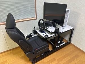 【引き取り又はお届け】値下げ　MOZA R5専用設計コックピットシミュレーター　一式