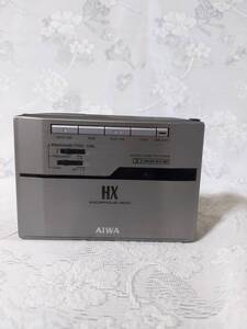 アイワ HX ステレオカセットプレイヤー HS-PX30 ポータブル シルバー ジャンク品