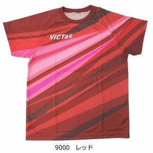 ★新品★ヴィクタス★Mサイズ★V-レプリカTシャツ★卓球★ウェア★ユニセックス★532112★9000★レッド★2500円★