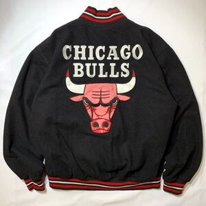 シカゴ ブルズ リバーシブルジャケット 美品(訳あり) XL NBA Chicago Bulls ジェフハミルトン Jeff Hamilton製 ジョーダン Michael Jordan