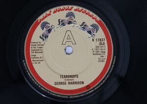 7 George Harrison Teardrops / Save The World K17837PROMO DARK HORSE UK Vinyl プロモ /00080