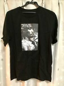 美品【WEGO/ウィゴー】２PAC半袖Tシャツ/M★レディース★ブラック★USED