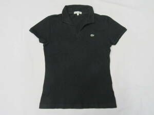 ☆USED　☆LACOSTE　ラコステ　レディス　ポロシャツ　黒（40）
