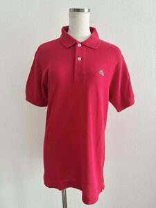 【送料込】LACOSTE ラコステ ポロシャツ Lサイズ 記載サイズ3 レッド 綿100% 半袖 ワンポイント スポーツウェア レディース s6442019