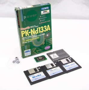 I-O DATA PK-Nd133A 586CPUボード PC-9821Nd,Ne2対応 Power up Kit AMD Am5x86-P75 箱 マニュアル 有 3.5" 2HD 中古 稀少 レア
