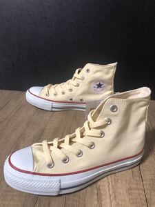 ■新品★22cm★converse ALLSTAR HI★レディースシューズ★オールスター★ナチュラルホワイト■