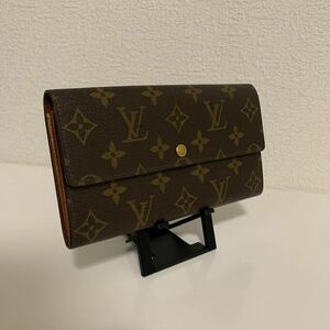 美品　LOUIS VUITTON ルイヴィトン モノグラム ポルトフォイユ サラ 長財布 ブラウン系 