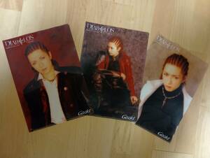 ■新品!!未使用!!■Gackt LIVE TOUR 2005■DIABOLOS ～哀婉の詩～■ツアーグッズ■クリアファイル■３枚セット■①■