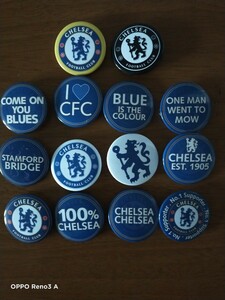 チェルシー缶バッジ １４個セット CHELSEA BADGES 14pcs 激安