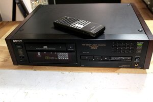 ジャンク品 SONY CDプレーヤー CDP-X55ES 純正専用リモコン付き ソニー CDデッキ オーディオ 中古 USED品 現状渡し品 リサイクルマート半田