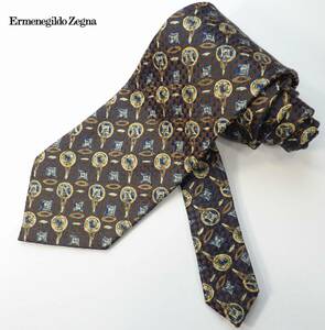 e707/美品 Ermenegildo Zegna ネクタイ エルメネジルドゼニア USED 中古