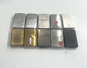 小樽店【現状品】【まとめ売り】【汚れあり】11-32 ZIPPO ジッポ 10点 ライター Fire コカコーラ 他