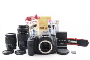 CANON キヤノン EOS 7D AF デジタル一眼レフカメラ標準&望遠ダブルレンズセット/EF 28-80㎜/EF 75-300㎜☆999