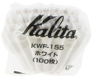 Kalita (カリタ) コーヒーフィルター ウェーブシリーズ ホワイト 1~2人用 100枚入り KWF-155 #22213