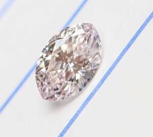 【１００円～】0.336ｃｔ 天然ダイヤ VERY LIGHT ORANGISH PINK（ナチュラルカラー）SI2 MQカット