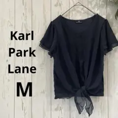 Karl Park Lane   レディース　半袖トップス　濃紺　袖フリフリ　M