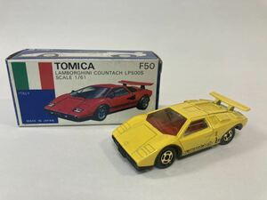 トミカ ミニカー　No F50 ランボルギーニ　カウンタックLP500S（黄）箱付き