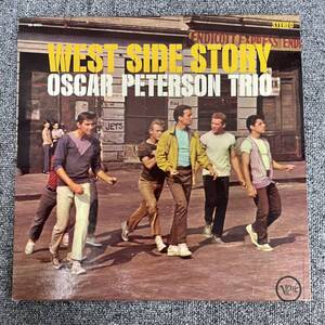 LP/オリジナル/Orig 両溝 OSCAR PETERSON /WEST SIDE STORY]/艶黒銀T字レーベル/コーティング・ジャケ/