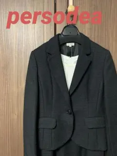 persodea 黒 スカートスーツ　入学式　卒業式　礼服