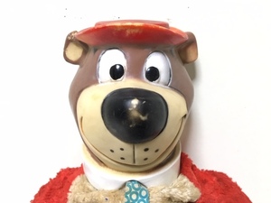 最終再値下げ!! 激レア！ イギリス製 ハンナバーベラ ヨギベア ビンテージ ドール ラバーフェイス レトロ 47cm YOGI BEAR DOLL / V14